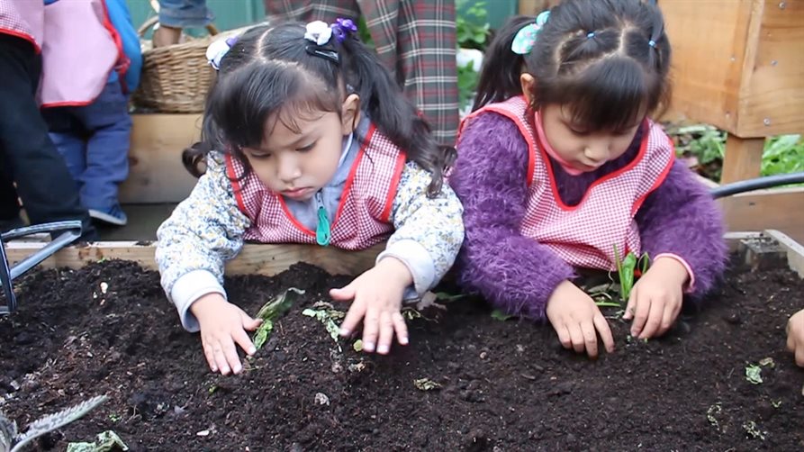 Educación y medioambiente en un jardín de Santiago
