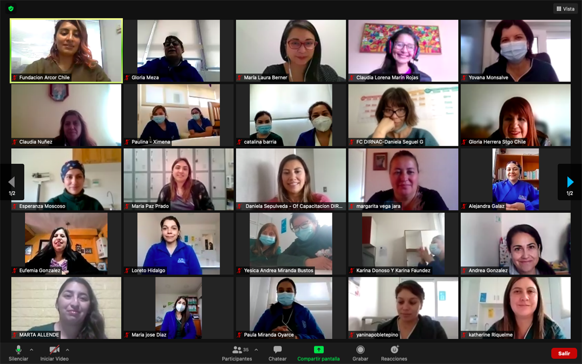 Educadoras de JUNJI Sexta Región se capacitaron en Vida Activa en la Primera Infancia