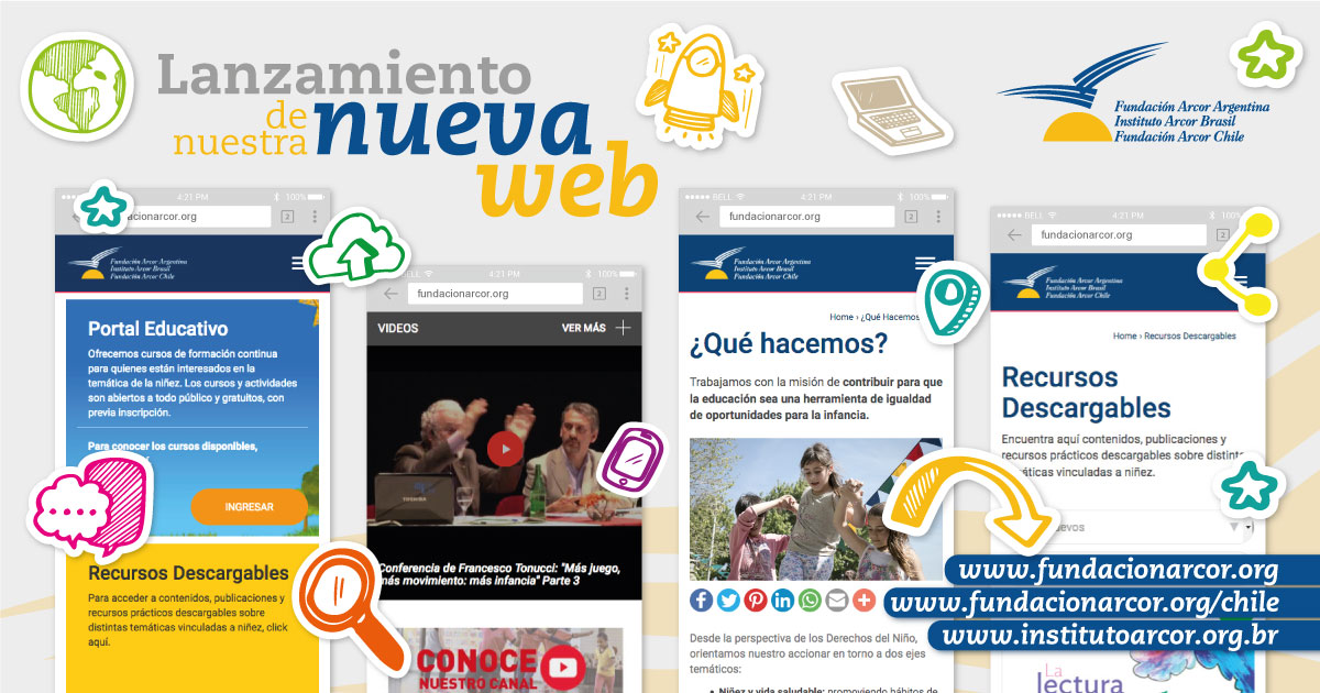 Nuevo sitio web: Contenidos y recursos para docentes, especialistas en infancia y familias