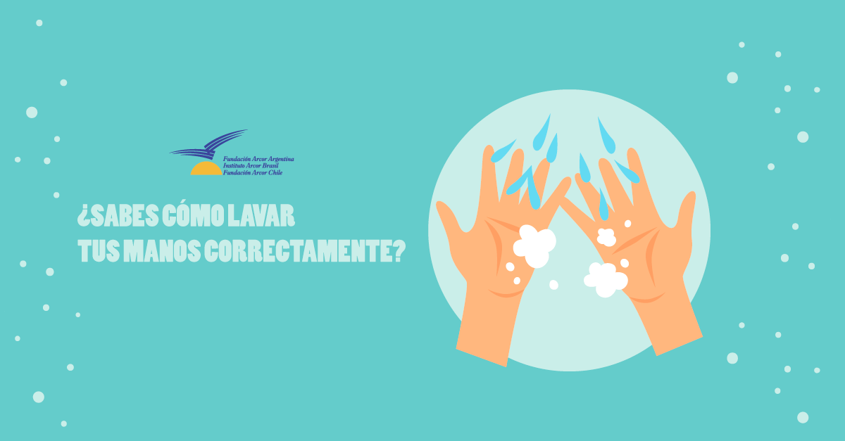 ¿Sabes cómo hay que lavarse las manos correctamente?