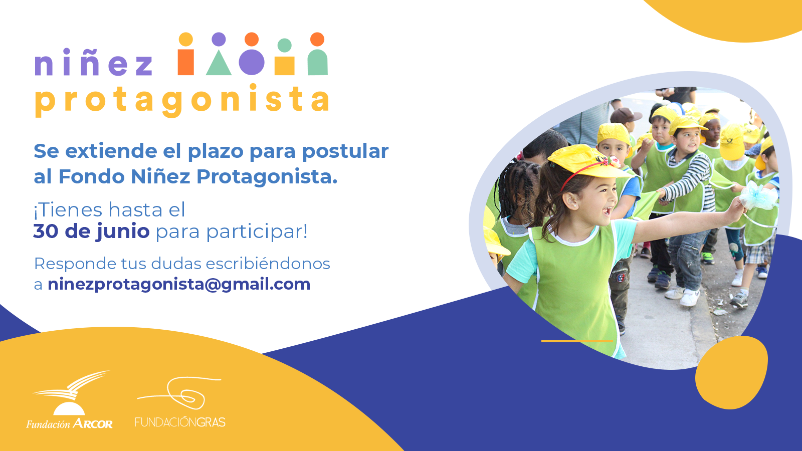 Programa Niñez Protagonista extiende su plazo de postulación hasta el 30 de junio