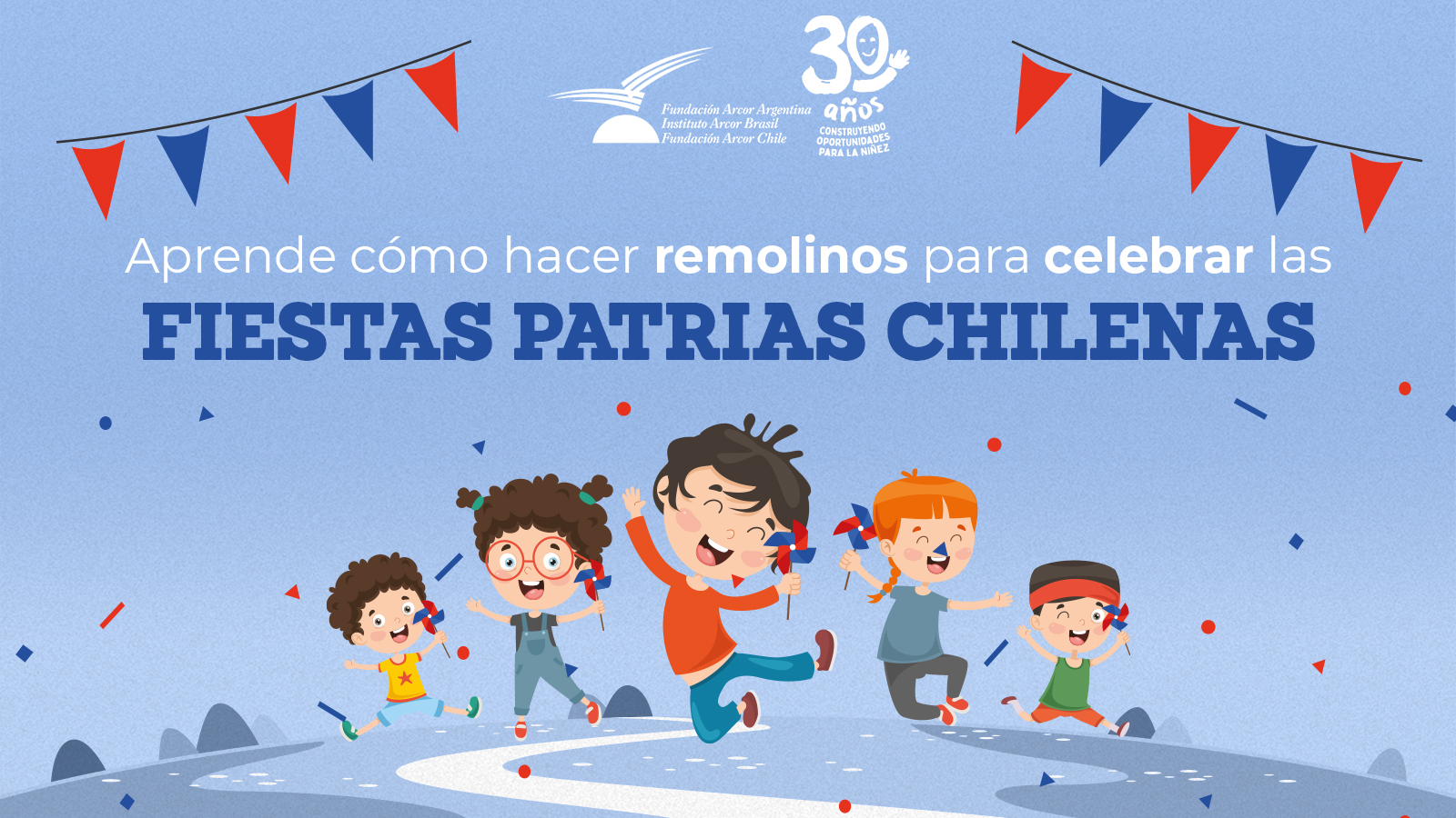 Manualidades: Remolinos para celebración de fiestas patrias chilenas