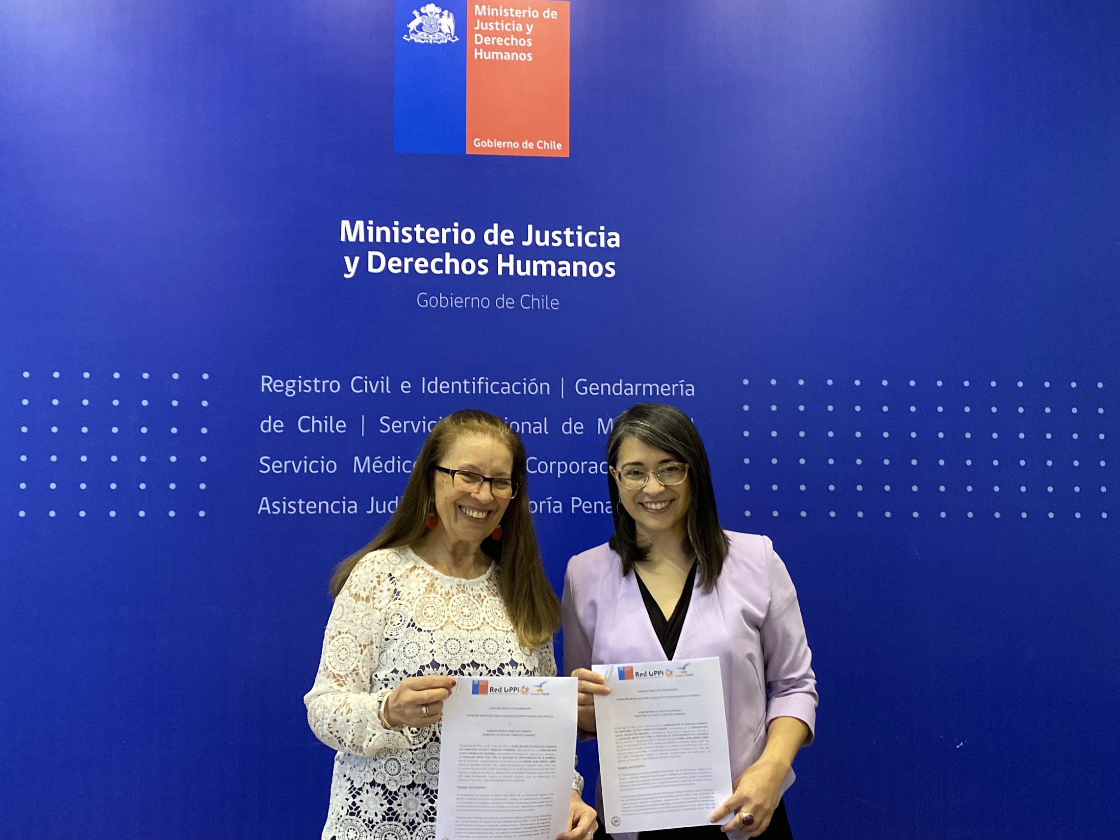 Convenio de Colaboración entre la Red de Empresa Unidas por la Niñez y Adolescencia y la Subsecretaría de Derechos Humanos del Ministerio deI Justicia y Derechos Humanos